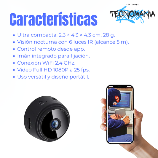 2 Mini Camaras De Seguridad Espía