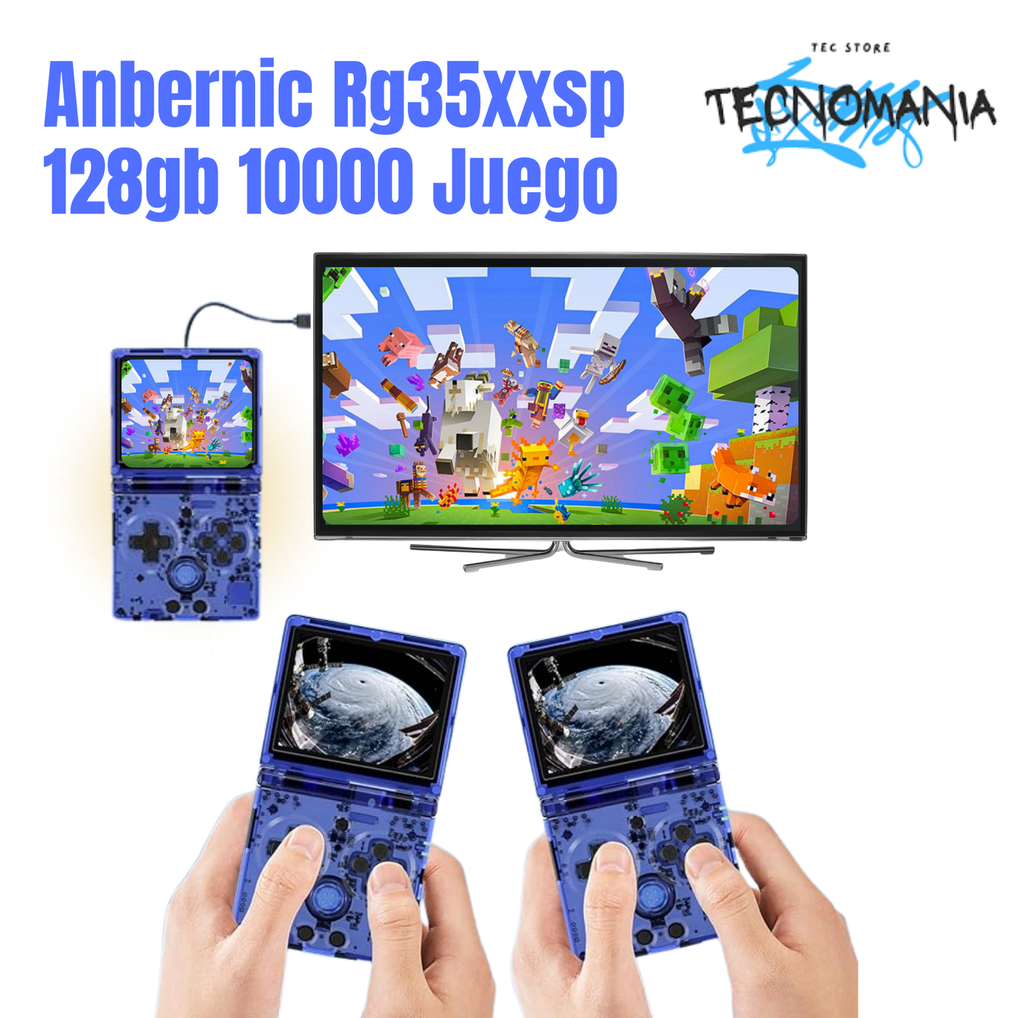 Anbernic Rg35xxsp 128gb 10000 Juego