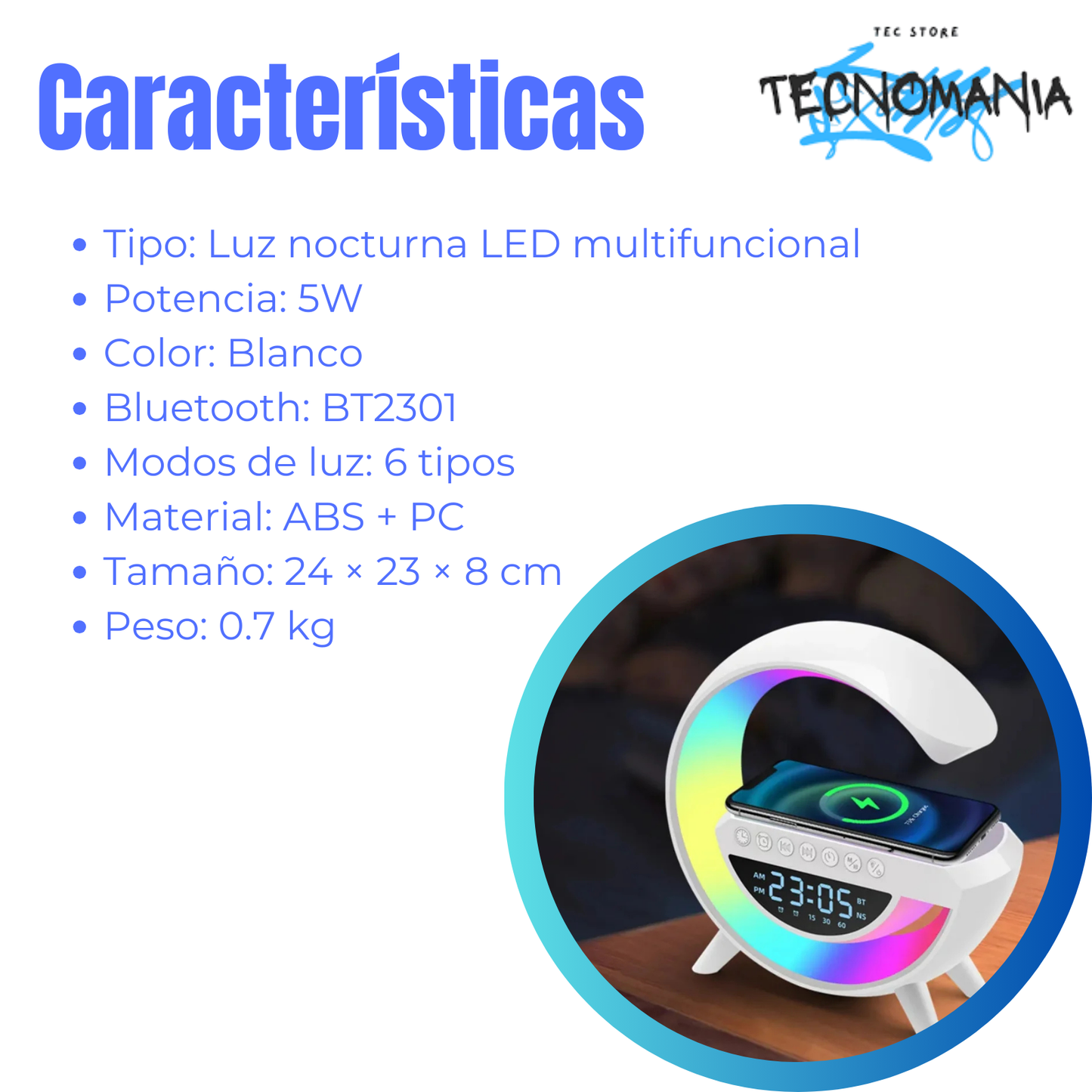 Lámpara Parlante Bluetooth
