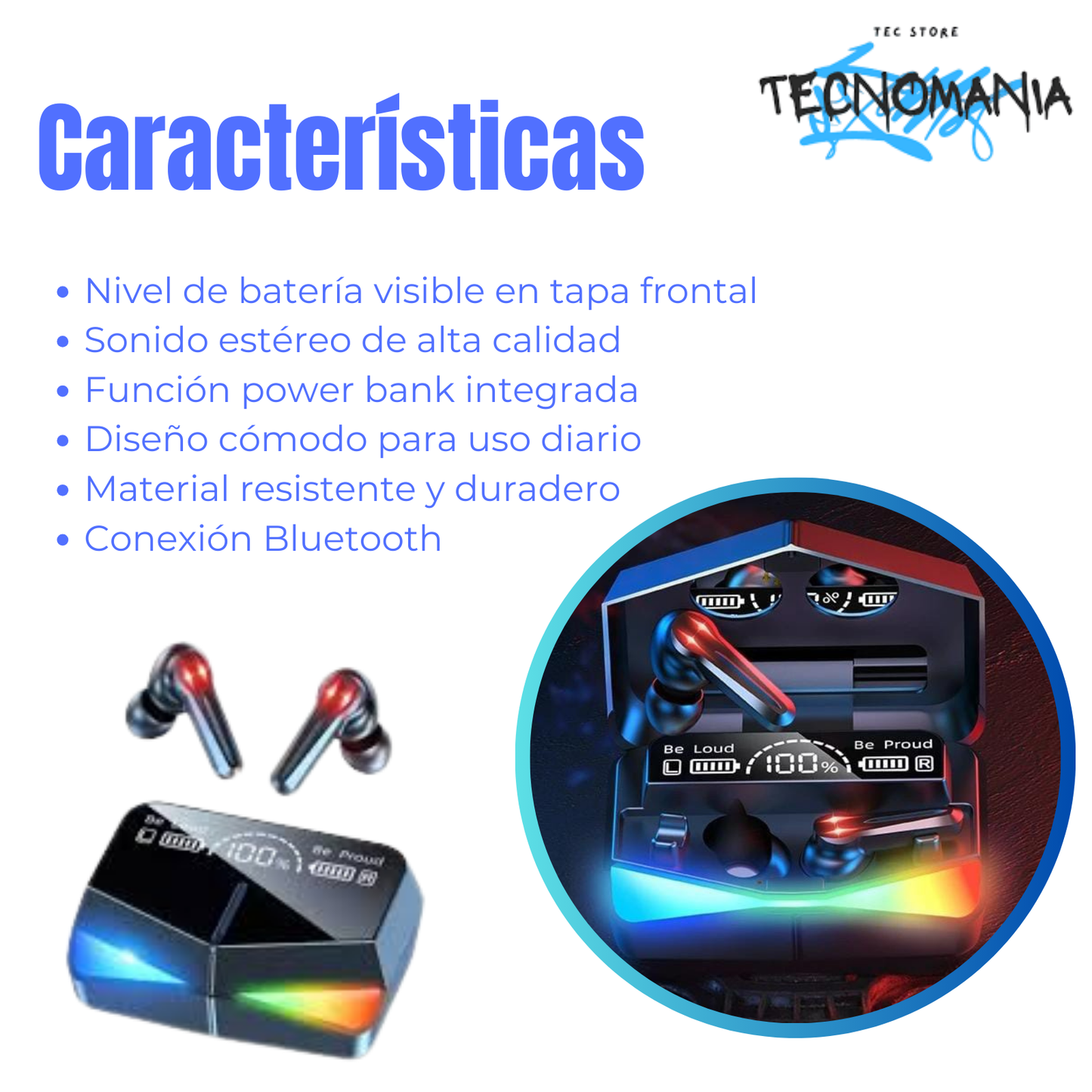 AUDÍFONOS M28 - Sonido estéreo