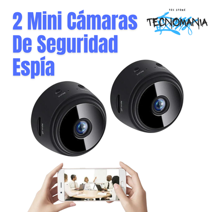 2 Mini Camaras De Seguridad Espía
