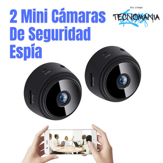 2 Mini Camaras De Seguridad Espía