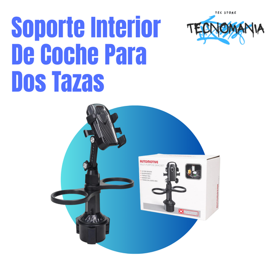 Soporte Interior De Coche Para Dos Tazas